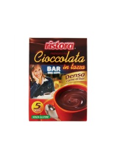 Face avant de la boîte Ristora préparation pour chocolat chaud épais