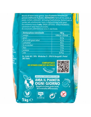 Schar Farina Mix It Universal Senza Glutine - 1 Kg - Livraison gratuite en EUROPE et au Royaume-Uni